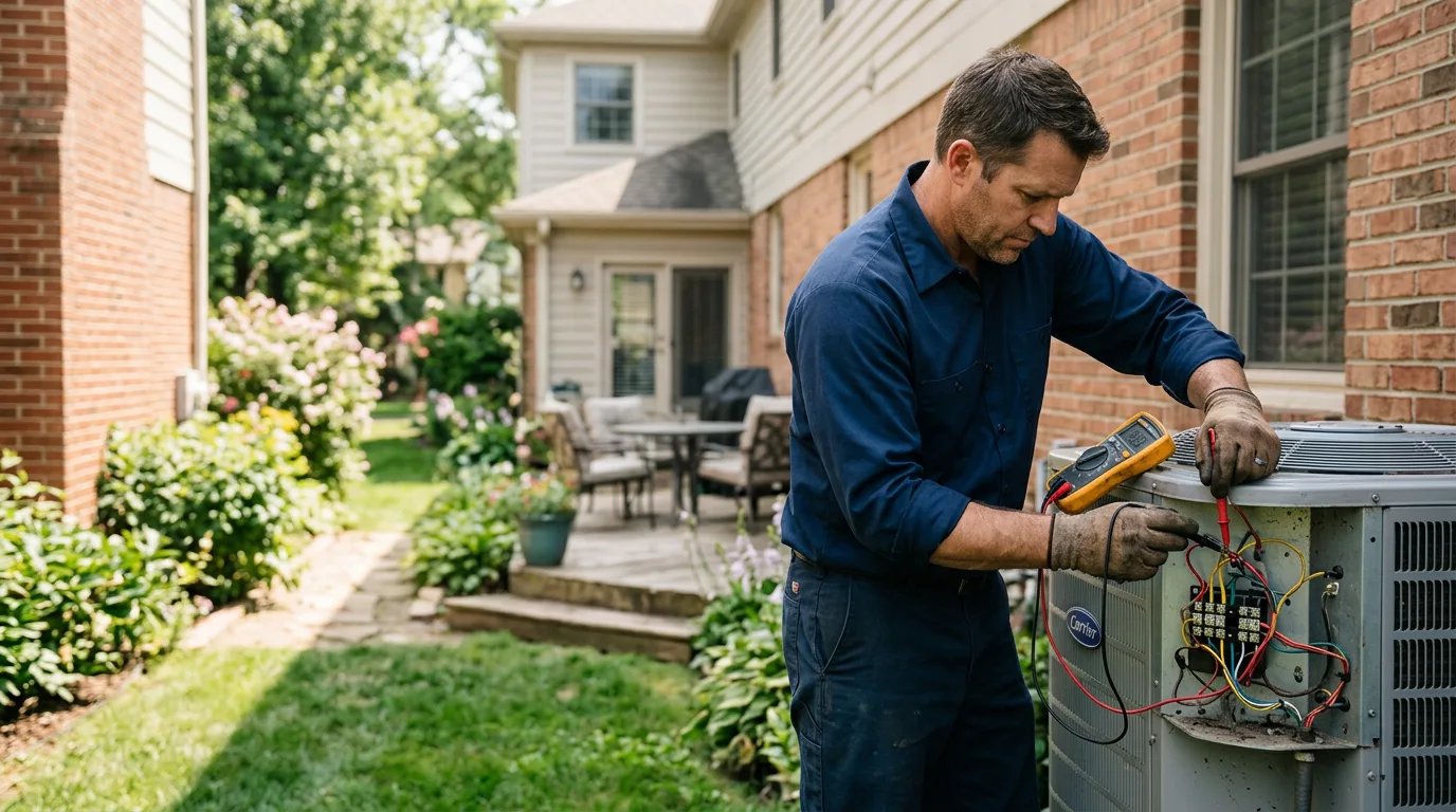 HVAC technician working near Wells, NY